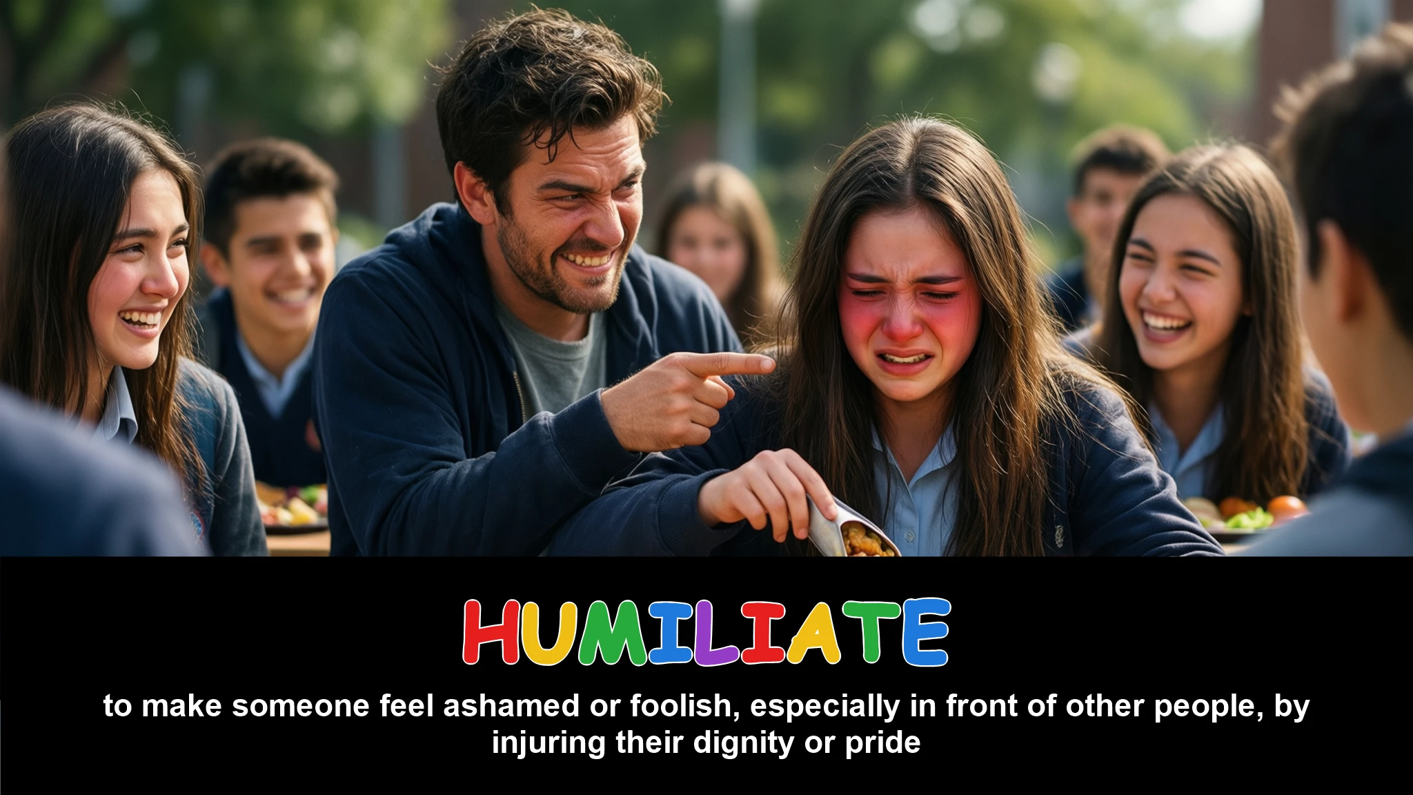 English Illustration for humiliate